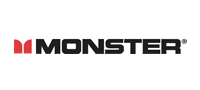 monster logo in red and black
